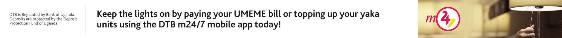 Pay umeme bills via dtb  mobile app
